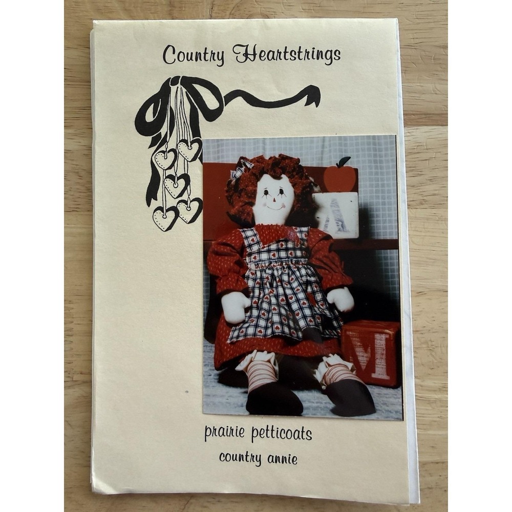 Country Heartstrings Prairie Petticoats COUNTRY ANNIE Doll Craft‎ Pattern Uncut